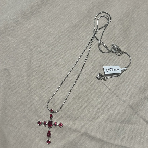 Brighton crystal ruby cross Pendant Necklace - Picture 4 of 9
